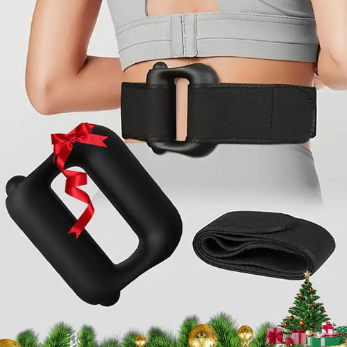 New Magic Ring Mini Massage Gun Myofascial Roller, Muscle Relaxation Vibration Machine, Ergonomic Design, Elastic Waistband, Daily Home Fitness Use