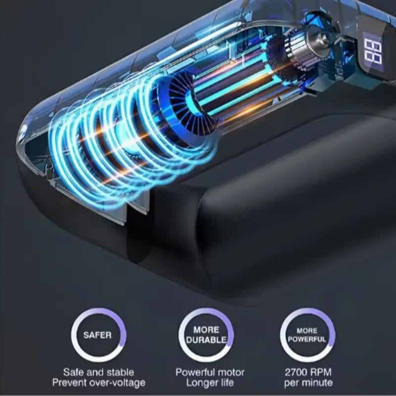 New Magic Ring Mini Massage Gun Myofascial Roller, Muscle Relaxation Vibration Machine, Ergonomic Design, Elastic Waistband, Daily Home Fitness Use