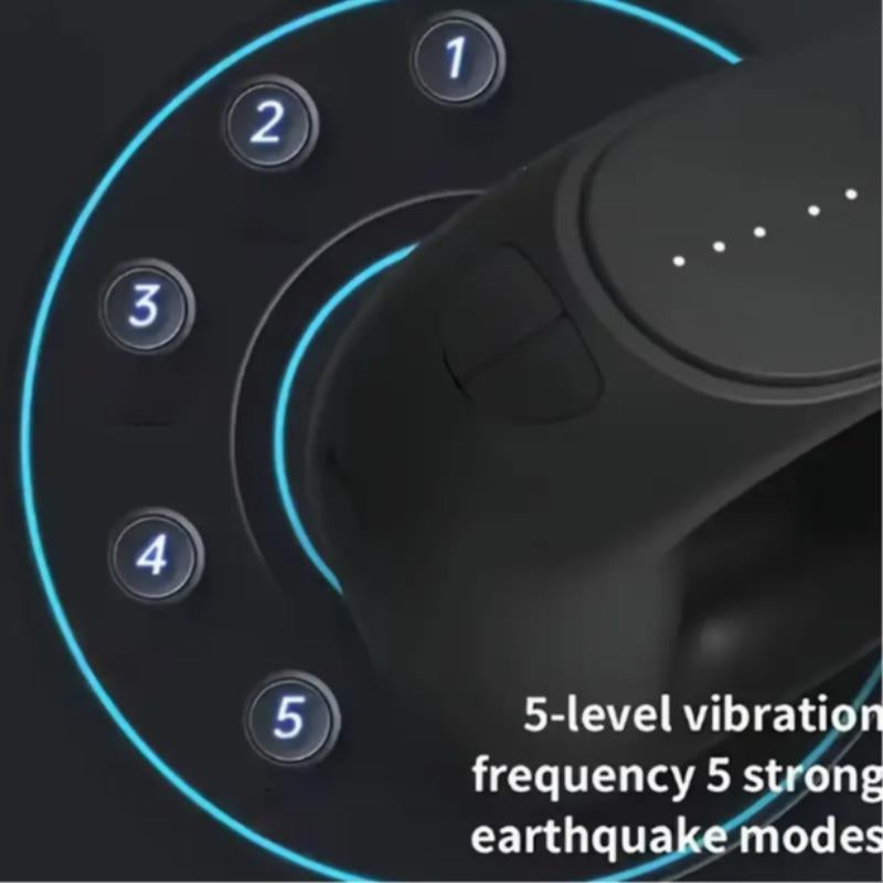 New Magic Ring Mini Massage Gun Myofascial Roller, Muscle Relaxation Vibration Machine, Ergonomic Design, Elastic Waistband, Daily Home Fitness Use